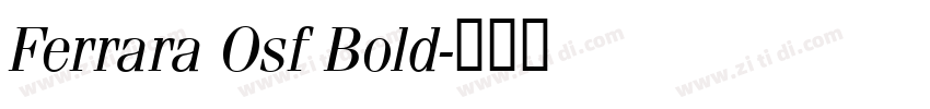 Ferrara Osf Bold字体转换